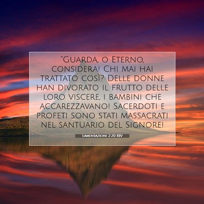 Lamentazioni 2:20 RIV Immagine del Versetto della Bibbia