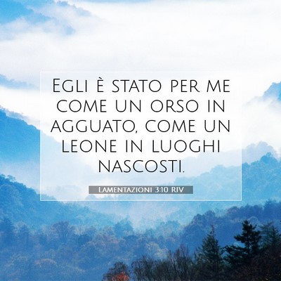 Lamentazioni 3:10 Versetto della Bibbia Spiegato