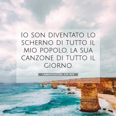 Lamentazioni 3:14 Versetto della Bibbia Spiegato