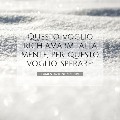 Lamentazioni 3:21 Versetto della Bibbia Spiegato