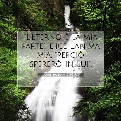 Lamentazioni 3:24 RIV Immagine del Versetto della Bibbia