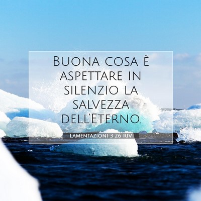 Lamentazioni 3:26 RIV Immagine del Versetto della Bibbia