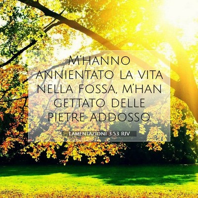 Lamentazioni 3:53 RIV Immagine del Versetto della Bibbia