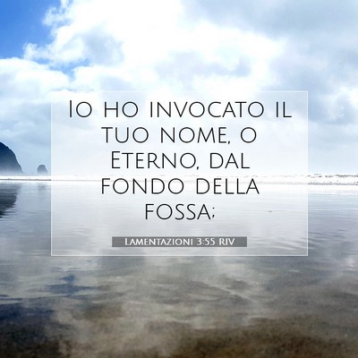 Lamentazioni 3:55 RIV Immagine del Versetto della Bibbia