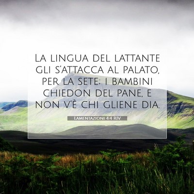 Lamentazioni 4:4 Versetto della Bibbia Spiegato