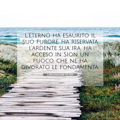 Lamentazioni 4:11 RIV Immagine del Versetto della Bibbia