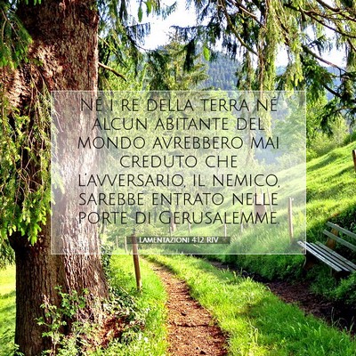 Lamentazioni 4:12 RIV Immagine del Versetto della Bibbia