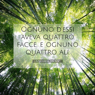 Ezechiele 1:6 Versetto della Bibbia Spiegato