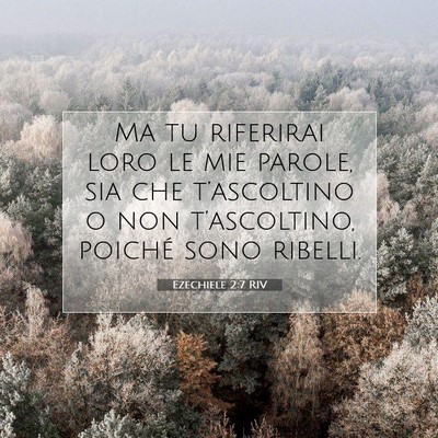 Ezechiele 2:7 RIV Immagine del Versetto della Bibbia