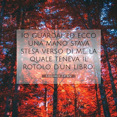 Ezechiele 2:9 RIV Immagine del Versetto della Bibbia