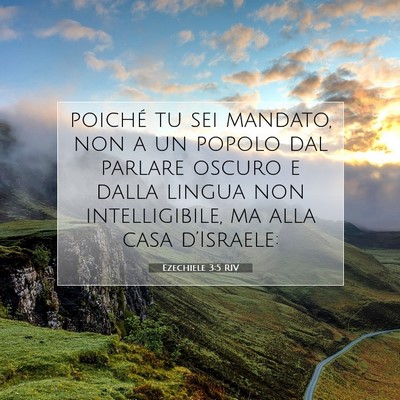 Ezechiele 3:5 RIV Immagine del Versetto della Bibbia
