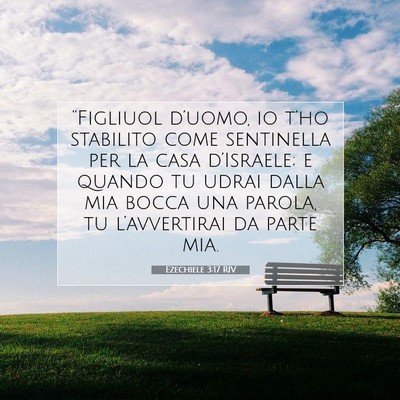 Ezechiele 3:17 RIV Immagine del Versetto della Bibbia