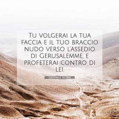 Ezechiele 4:7 Versetto della Bibbia Spiegato
