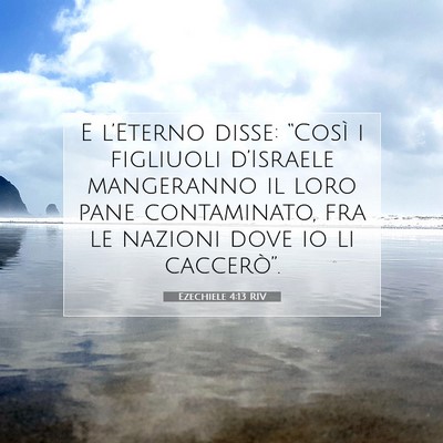 Ezechiele 4:13 RIV Immagine del Versetto della Bibbia