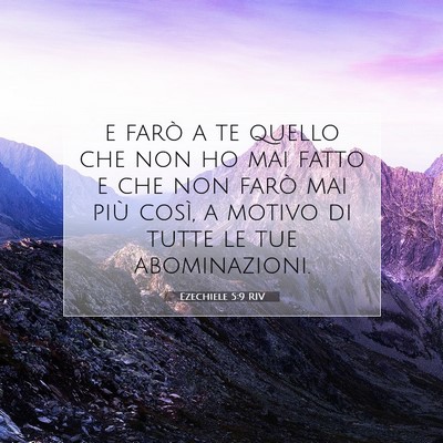Ezechiele 5:9 Versetto della Bibbia Spiegato