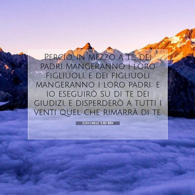 Ezechiele 5:10 Versetto della Bibbia Spiegato