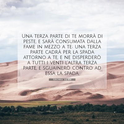 Ezechiele 5:12 Versetto della Bibbia Spiegato