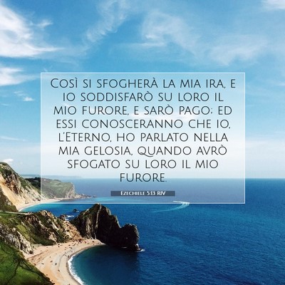 Ezechiele 5:13 RIV Immagine del Versetto della Bibbia