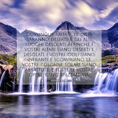 Ezechiele 6:6 RIV Immagine del Versetto della Bibbia