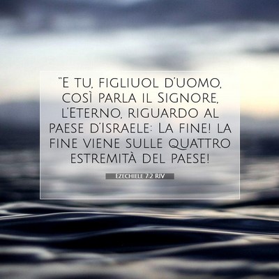 Ezechiele 7:2 RIV Immagine del Versetto della Bibbia