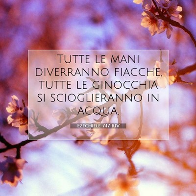 Ezechiele 7:17 Versetto della Bibbia Spiegato