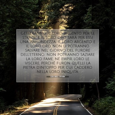 Ezechiele 7:19 RIV Immagine del Versetto della Bibbia