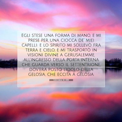 Ezechiele 8:3 RIV Immagine del Versetto della Bibbia