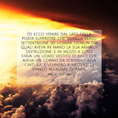 Ezechiele 9:2 RIV Immagine del Versetto della Bibbia