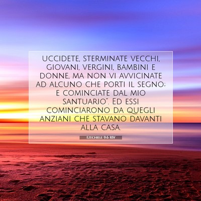 Ezechiele 9:6 RIV Immagine del Versetto della Bibbia