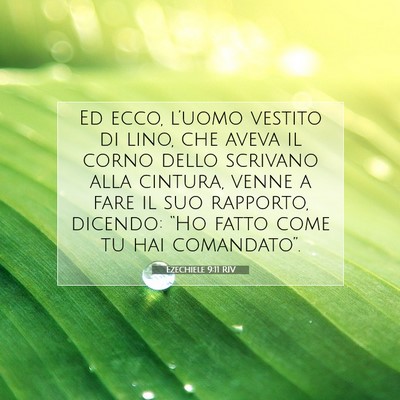 Ezechiele 9:11 Versetto della Bibbia Spiegato