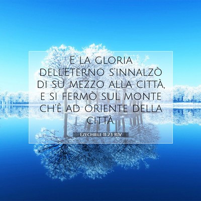 Ezechiele 11:23 Versetto della Bibbia Spiegato
