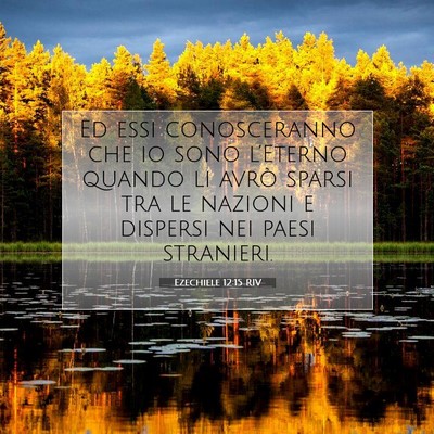 Ezechiele 12:15 RIV Immagine del Versetto della Bibbia