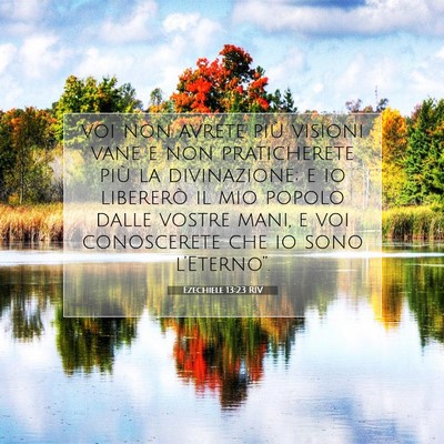 Ezechiele 13:23 RIV Immagine del Versetto della Bibbia