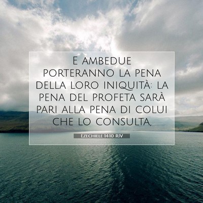 Ezechiele 14:10 Versetto della Bibbia Spiegato