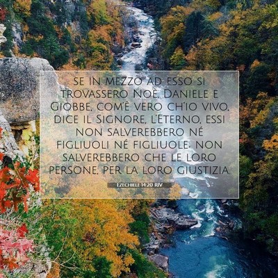 Ezechiele 14:20 RIV Immagine del Versetto della Bibbia