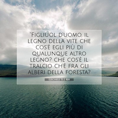 Ezechiele 15:2 RIV Immagine del Versetto della Bibbia