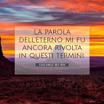 Ezechiele 16:1 RIV Immagine del Versetto della Bibbia