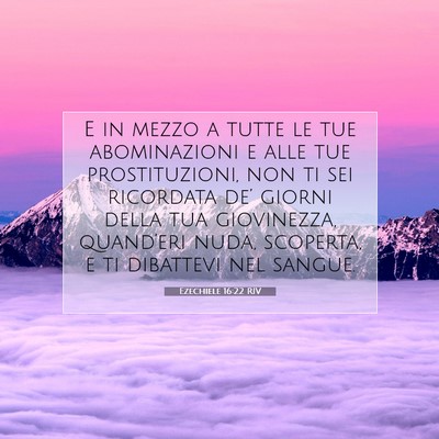 Ezechiele 16:22 Versetto della Bibbia Spiegato
