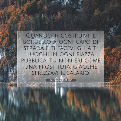 Ezechiele 16:31 Versetto della Bibbia Spiegato