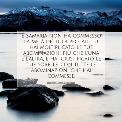 Ezechiele 16:51 RIV Immagine del Versetto della Bibbia