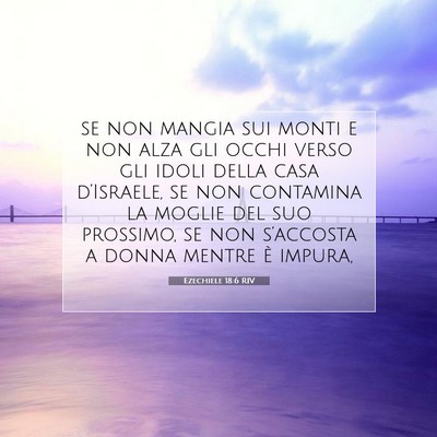Ezechiele 18:6 Versetto della Bibbia Spiegato