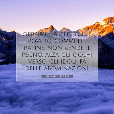 Ezechiele 18:12 Versetto della Bibbia Spiegato