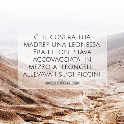 Ezechiele 19:2 Versetto della Bibbia Spiegato