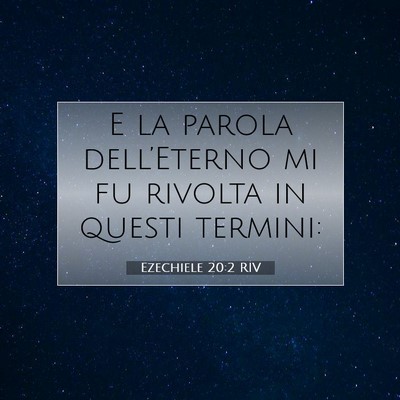 Ezechiele 20:2 Versetto della Bibbia Spiegato