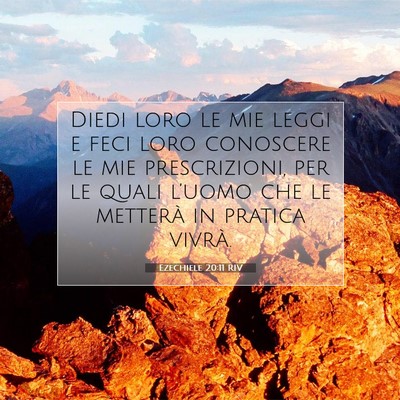 Ezechiele 20:11 RIV Immagine del Versetto della Bibbia