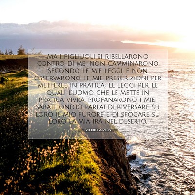 Ezechiele 20:21 RIV Immagine del Versetto della Bibbia