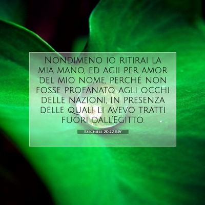 Ezechiele 20:22 Versetto della Bibbia Spiegato