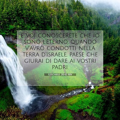 Ezechiele 20:42 Versetto della Bibbia Spiegato