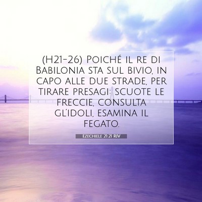 Ezechiele 21:21 Versetto della Bibbia Spiegato