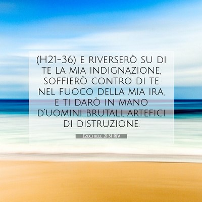 Ezechiele 21:31 RIV Immagine del Versetto della Bibbia